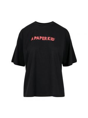 Koszulka bawełniana A Paper Kid czarna