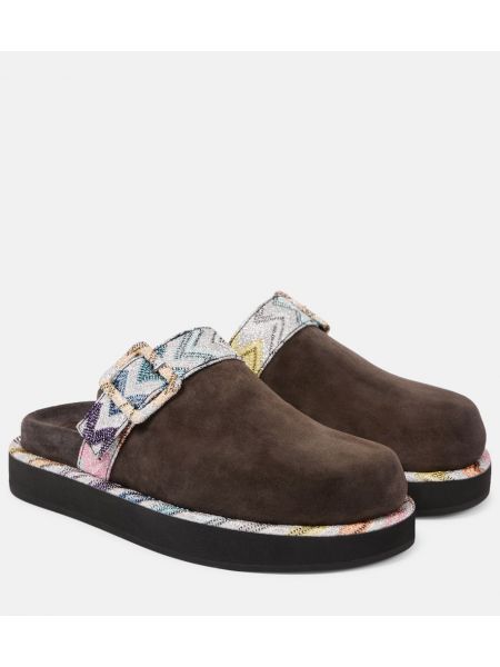 Mocka clogs Missoni brun