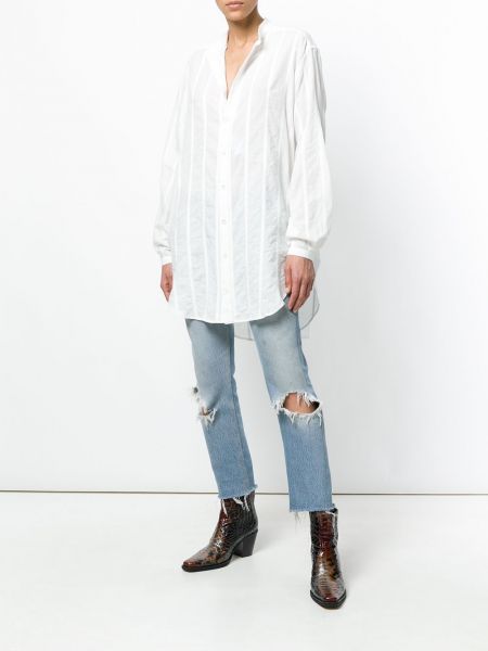 Camisa oversized Saint Laurent blanco