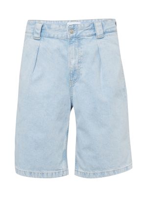 Plisované džínsy Calvin Klein Jeans modrá