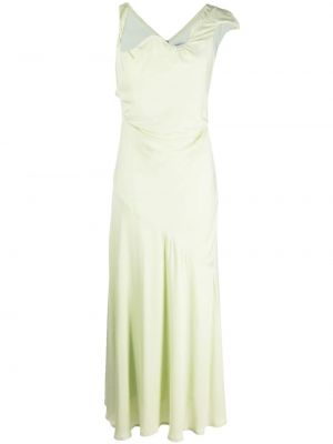 Sukienka długa asymetryczna Rachel Gilbert zielona