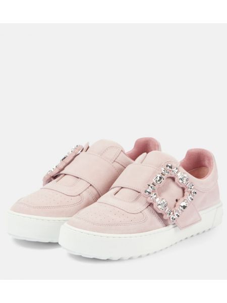 Deri sneaker Roger Vivier pembe