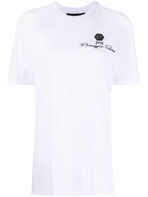 Kortærmet t-shirt Philipp Plein hvid