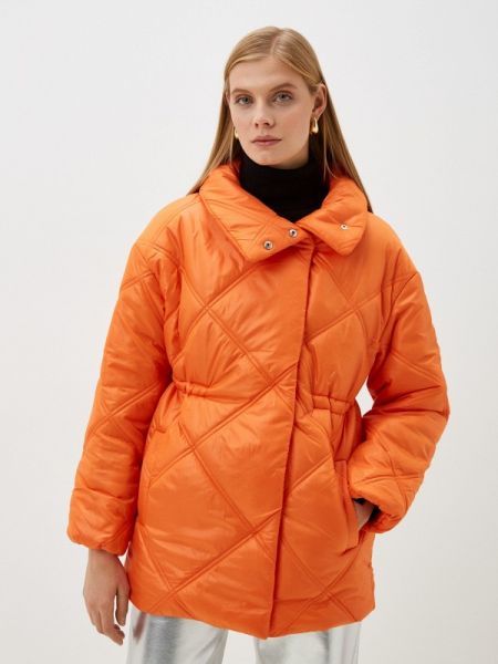 Утепленная демисезонная куртка Trendyangel оранжевая