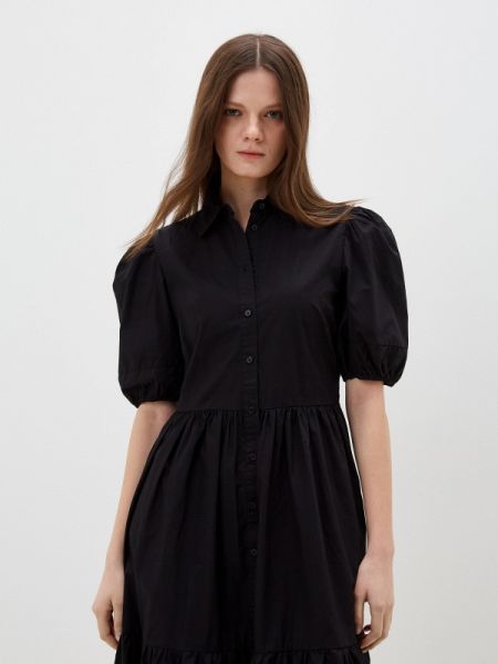 Платье-рубашка Desigual черное