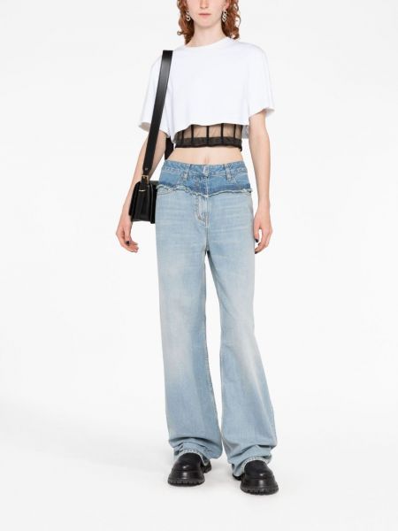 Proste jeansy z niską talią Givenchy