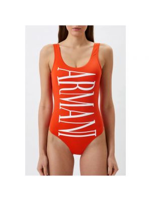 Einteiliger badeanzug Emporio Armani orange