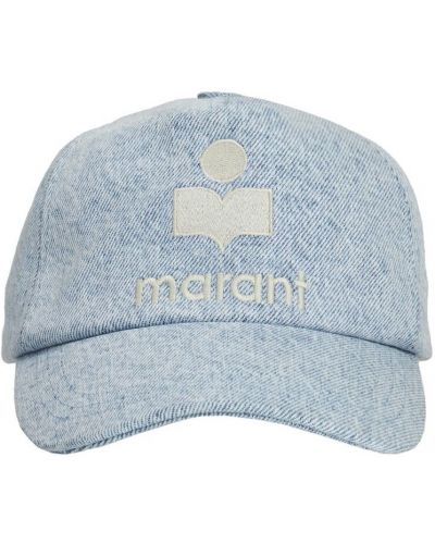 Haftowana czapka z daszkiem bawełniana Isabel Marant