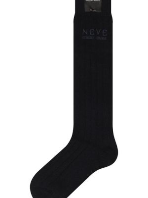 Кашемировые шерстяные носки Giorgio Armani серые