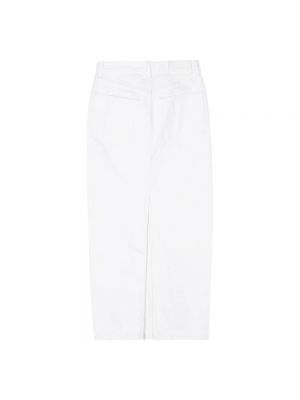 Spódnica jeansowa bawełniana Wardrobe.nyc biała
