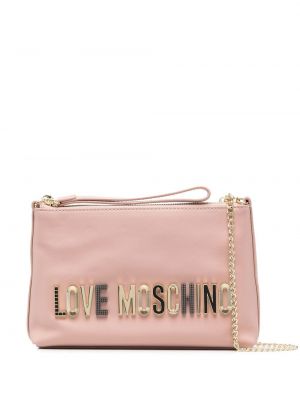 Lær kjedeposer Love Moschino rosa