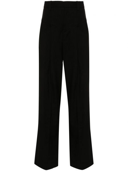 Ravne hlače Isabel Marant črna