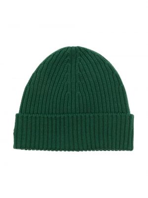 Chunky шапка Lacoste зелено