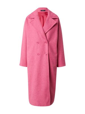 Πουπουλένιο παλτό με κουμπιά Trendyol ροζ