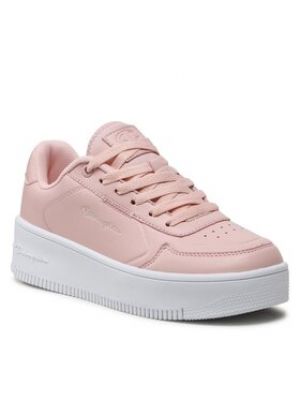 Sneakerși cu platformă Champion roz