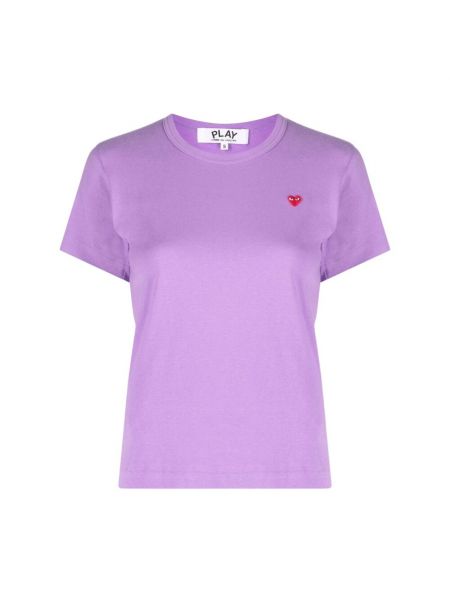 T-shirt Comme Des Garcons Play, fioletowy