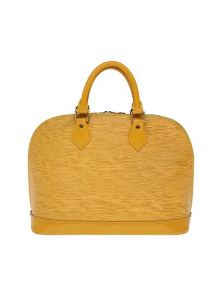 Bolsa de cuero Louis Vuitton Vintage amarillo