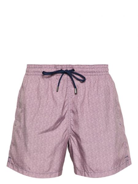 Pantaloni scurți cu imagine Canali violet