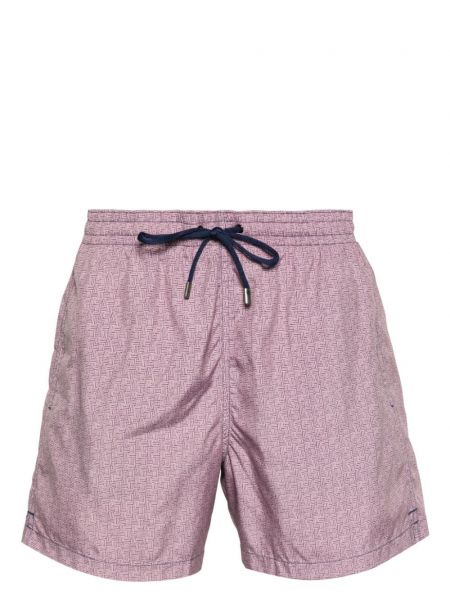 Shorts mit print Canali lila