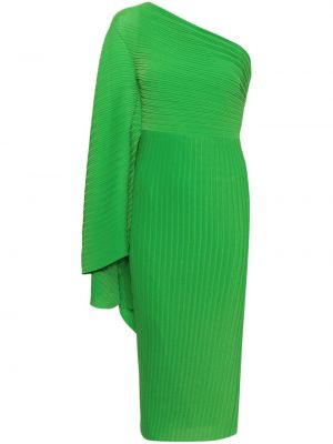Drapírozott estélyi ruha Solace London zöld