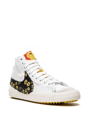 Květinové sako Nike bílé