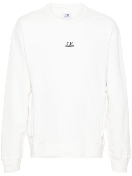 Sweatshirt aus baumwoll mit taschen C.p. Company weiß