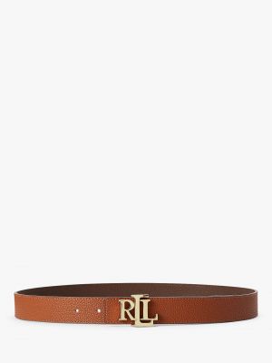 Кожаный ремень Ralph Lauren коричневый