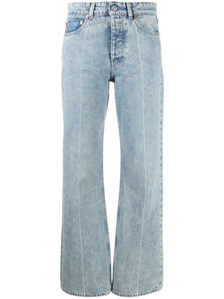 Relaxed fit straight leg-jeans med hög midja Our Legacy blå