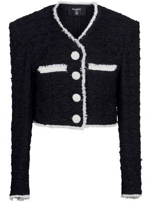 Beskuren jacka Balmain svart