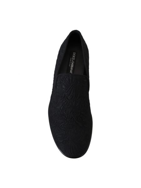 Jacquard geblümte loafer Dolce & Gabbana schwarz