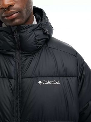 Пальто с капюшоном Columbia черное
