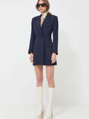 Uska mini haljina Victoria Beckham plava