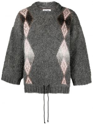 Dzianinowy sweter Magliano szary
