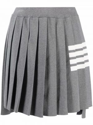 Šedé plisované mini sukně Thom Browne
