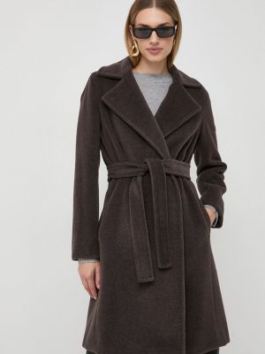 Шерстяное пальто Marella коричневое