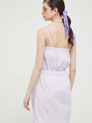 Платье мини Love Moschino фиолетовое