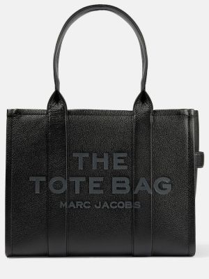 Iš natūralios odos shopper rankinė Marc Jacobs juoda