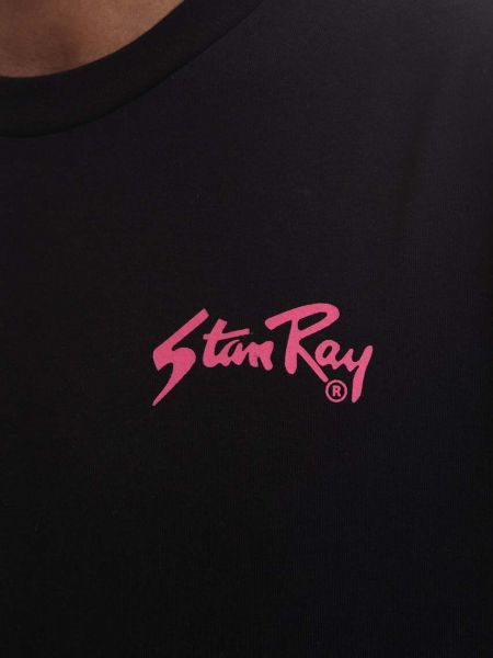 Koszulka bawełniana z nadrukiem Stan Ray czarna