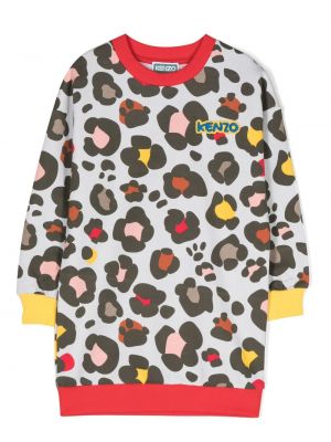 Printti pitkä mekko tytöille Kenzo Kids