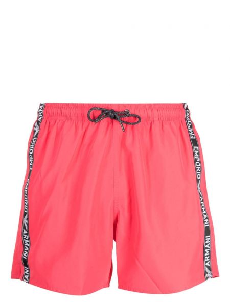 Painettu shortsit Emporio Armani pinkki