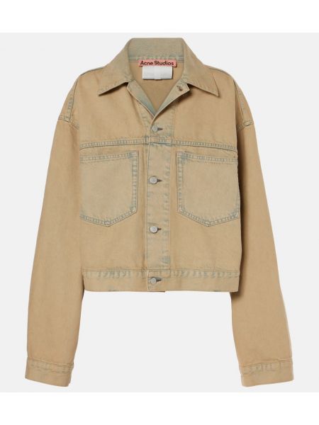 Cropped jakke Acne Studios beige