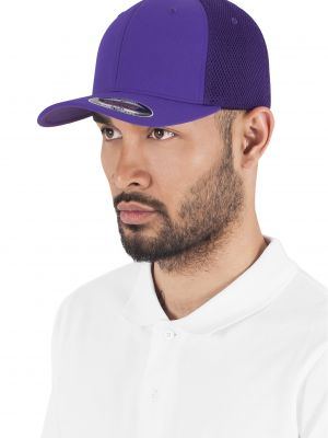 Καπέλο από διχτυωτό Flexfit μωβ