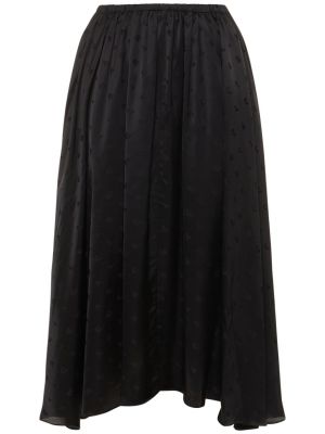 Viskózové sukně Balenciaga černé