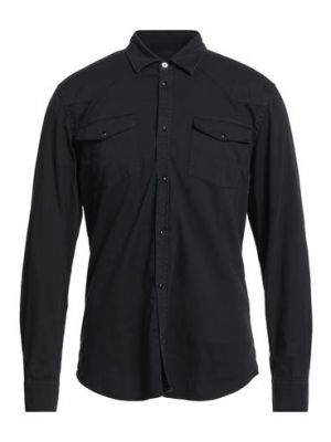 Camicia jeans di cotone Dondup nero