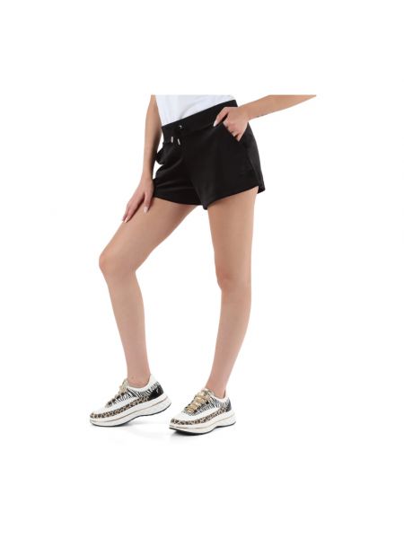 Samt shorts mit stickerei Juicy Couture schwarz