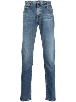 Slim fit kitsa lõikega teksapüksid Ag Jeans sinine