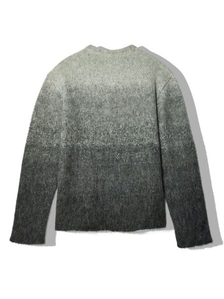 Sweter z dekoltem w serek gradientowy Erl szary