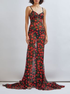 Rochie de mătase din șifon Dolce & Gabbana