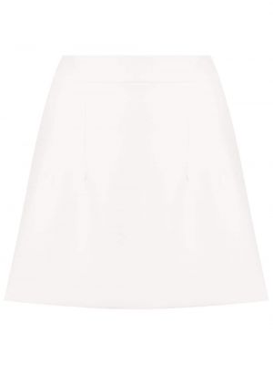 Přiléhavé mini sukně na zip z polyesteru Olympiah - bílá