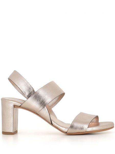 Pantofi din piele Del Carlo argintiu